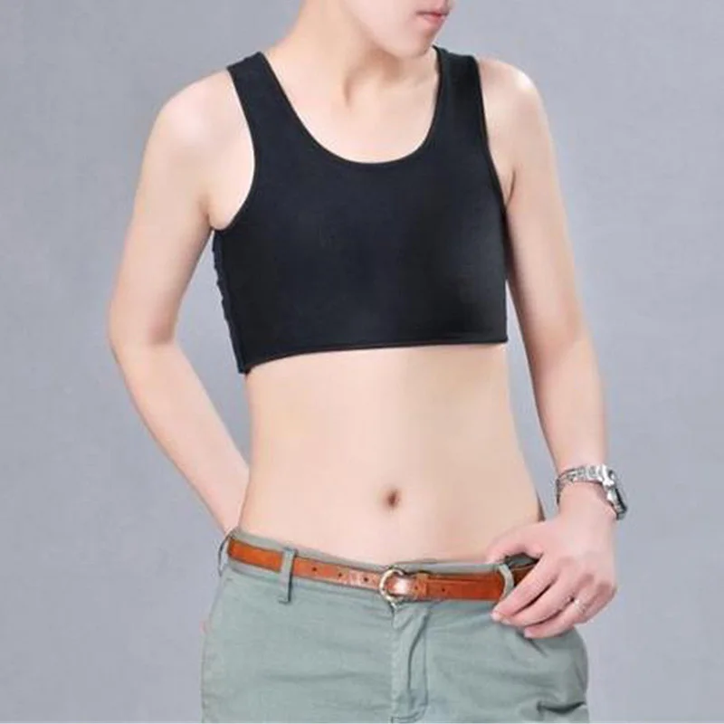 Women Vest Breast Crop Top Lesbian Breathable Solid Color Buckle Short Chest Binder Tomboy
Women Vest Breast Crop Top Lesbian Breathable Solid Color Buckle Short Chest Binder Tomboy