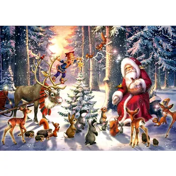 5D DIY Diamond Painting Full Round Cross Stitch Santa Claus and Deer Full Square Drill Diamond Embroidery Kit Rhinestones Gifts
5D DIY Diamond Painting Full Round Cross Stitch Santa Claus and Deer Full Square Drill Diamond Embroidery Kit Rhinestones Gifts