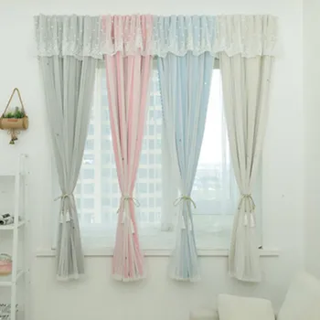 Hollow Star Tear Curtain Paste Free Punch Balcony Bedroom Curtain Blackout Fashion Home Decor Double Layer Lace Princess Style
Hollow Star Tear Curtain Paste Free Punch Balcony Bedroom Curtain Blackout Fashion Home Decor Double Layer Lace Princess Style