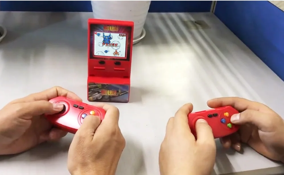 100 in 1 Wireless Mini Arcade Game Console Retro Arcade Handheld Game Player with Wireless Joystick 2.8 Inch Colorful Display
100 in 1 Wireless Mini Arcade Game Console Retro Arcade Handheld Game Player with Wireless Joystick 2.8 Inch Colorful Display