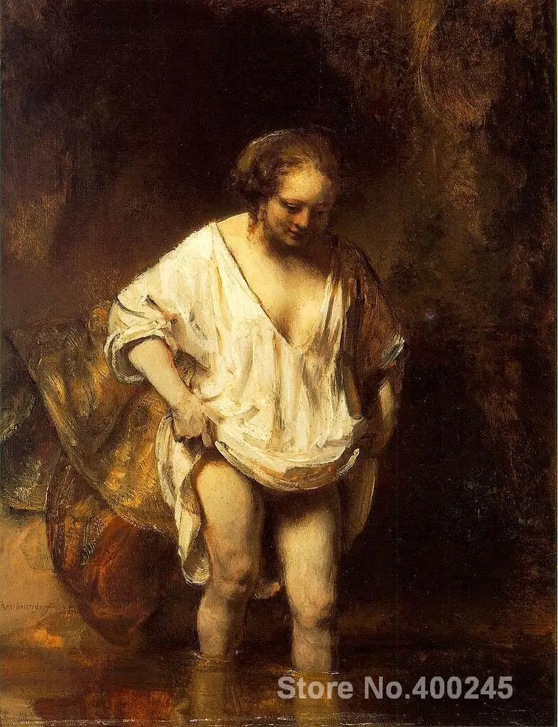 A Woman Bathing in a Stream Rembrandt van Rijn painting for sale Art Portrait Hand painted High quality
A Woman Bathing in a Stream Rembrandt van Rijn painting for sale Art Portrait Hand painted High quality