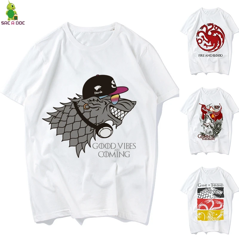Game of Thrones Tshirt Short Sleeve Funny T-Shirt Fashion Casual Cotton T Shirt Unisex Dragon Tee Shirt Streetwear Male/female
Game of Thrones Tshirt Short Sleeve Funny T-Shirt Fashion Casual Cotton T Shirt Unisex Dragon Tee Shirt Streetwear Male/female