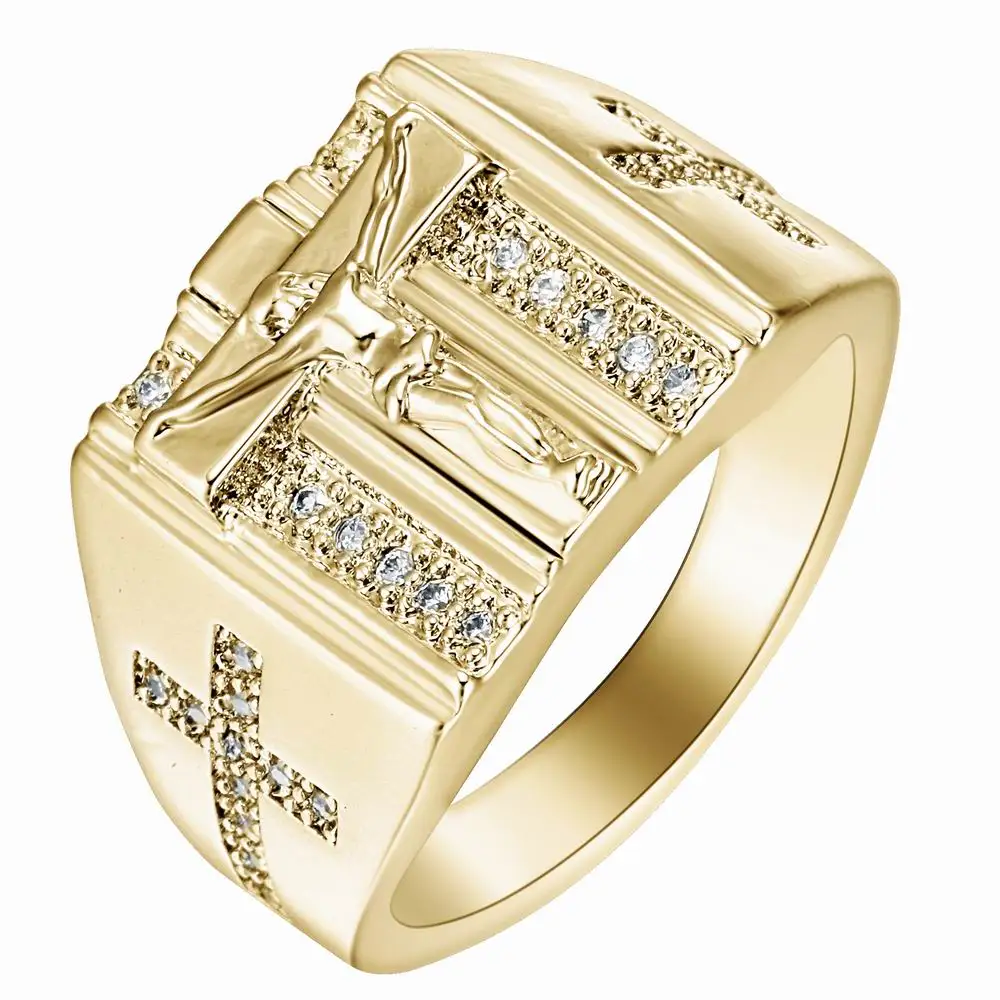 Vintage Punk Jewelry Yellow White Gold CZ Crystal Rhinestone Cross Style Female Lady Jesus Dome Silver Finger Ring for Women Men
Vintage Punk Jewelry Yellow White Gold CZ Crystal Rhinestone Cross Style Female Lady Jesus Dome Silver Finger Ring for Women Men