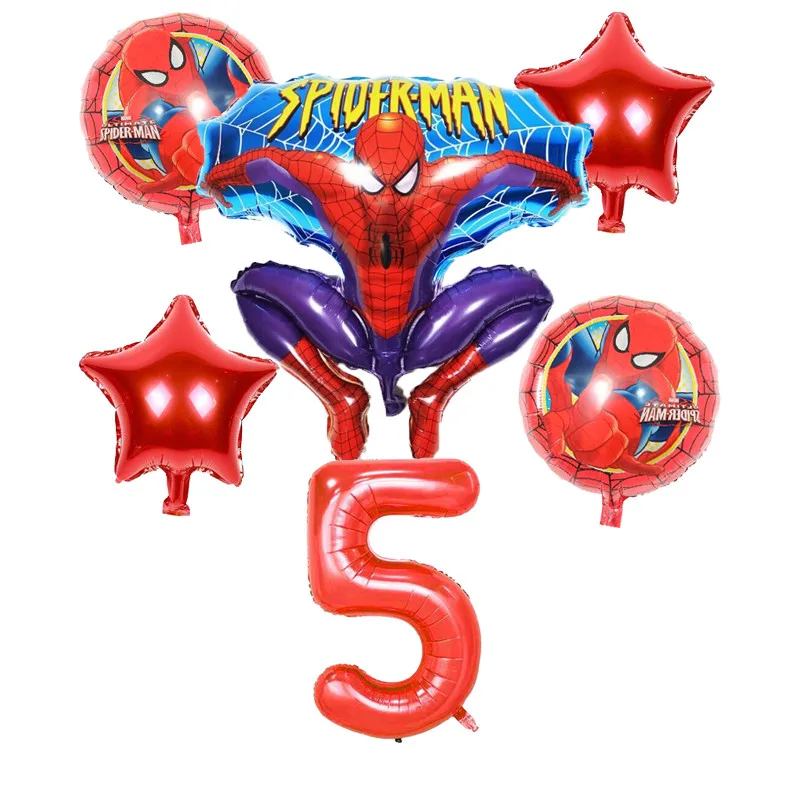 6pcs/lot Spiderman Foil Helium Balloons Number Party Inflatable Ball Birthday Party Decoration Kids Toys Star Globos
6pcs/lot Spiderman Foil Helium Balloons Number Party Inflatable Ball Birthday Party Decoration Kids Toys Star Globos