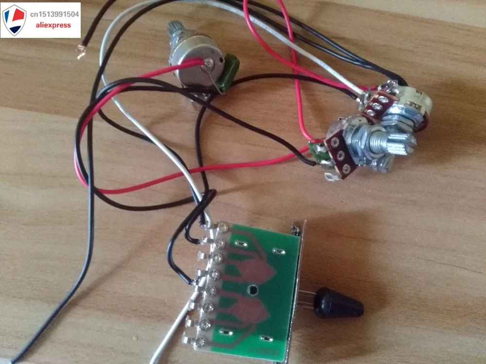 Аксессуары для гитары 3x500k Pots 2 регулятора тона 5 каналов|guitar wiring harness|control knobguitar wire |
