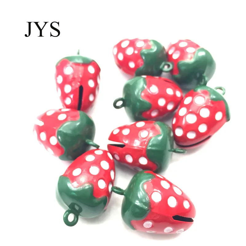 HOT SALE 16*26MM 10PCS/LOT JINGLE BELLS CHARMS STRAWBERRY JINGLE BELLS FOR JEWELRY FINDING FOR BRACELET NECKLACE
HOT SALE 16*26MM 10PCS/LOT JINGLE BELLS CHARMS STRAWBERRY JINGLE BELLS FOR JEWELRY FINDING FOR BRACELET NECKLACE