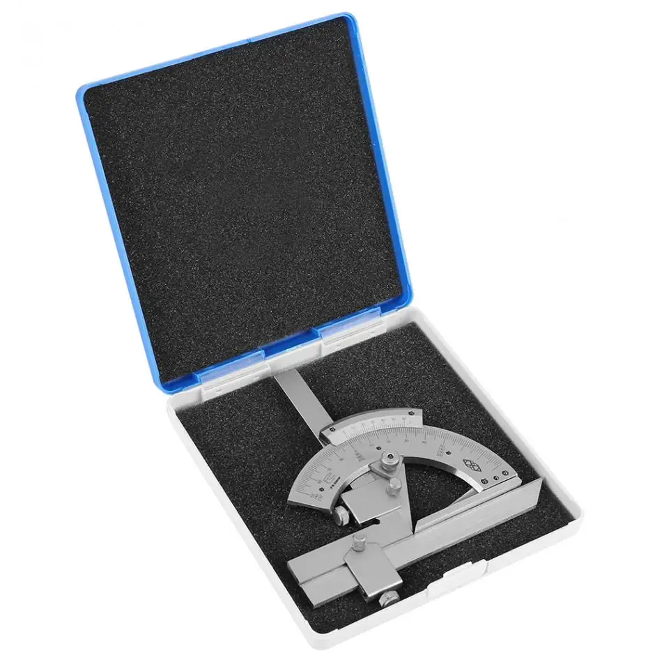 Hi-quality Carbon Steel Universal Bevel Protractor 0-320 Degree Accuracy Angle Measuring Ruler Tools Accuracy of 0.02
Hi-quality Carbon Steel Universal Bevel Protractor 0-320 Degree Accuracy Angle Measuring Ruler Tools Accuracy of 0.02