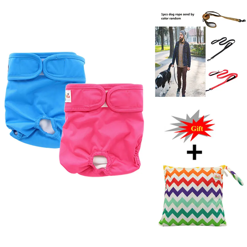 4PCS Waterproof Female Dog Diapers Sanitary physiological Pet Dog Pants Nappy Changing + 1PC Dog Leash + 1 Free Diaper Bag
4PCS Waterproof Female Dog Diapers Sanitary physiological Pet Dog Pants Nappy Changing + 1PC Dog Leash + 1 Free Diaper Bag