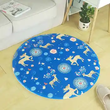 Cartoon Floral deer Round Carpet For Living Room Children Bedroom Rugs And Carpets Computer Chair Floor Mat Cloakroom Carpets
Cartoon Floral deer Round Carpet For Living Room Children Bedroom Rugs And Carpets Computer Chair Floor Mat Cloakroom Carpets