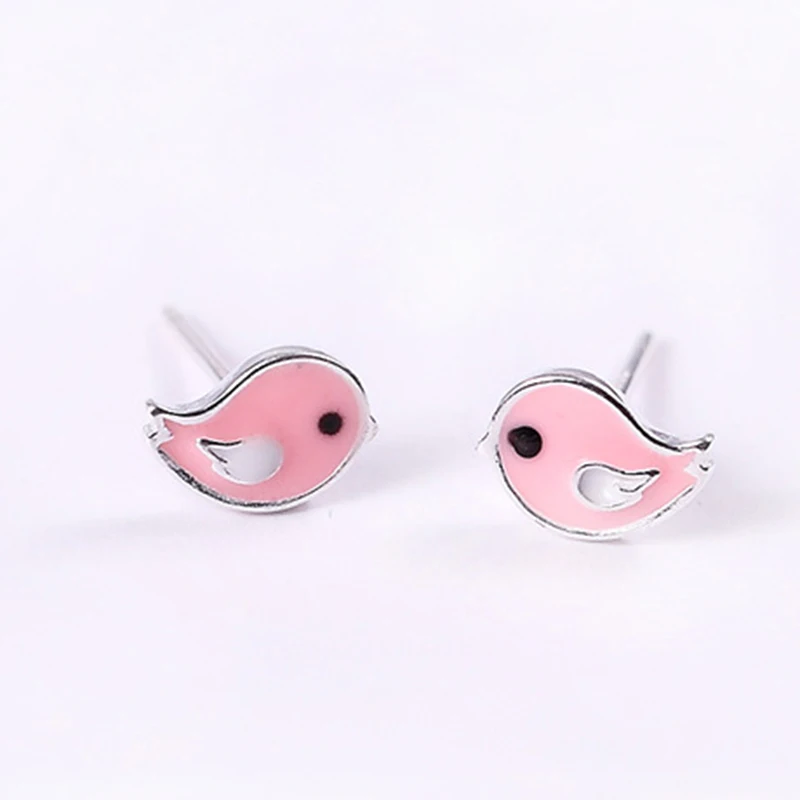 XIYANIKE Cute 925 Sterling Silver Pink Bird Stud Earring for Kids Children Girl Lovely Animal Sterling-silver-jewelry Bijoux New
XIYANIKE Cute 925 Sterling Silver Pink Bird Stud Earring for Kids Children Girl Lovely Animal Sterling-silver-jewelry Bijoux New