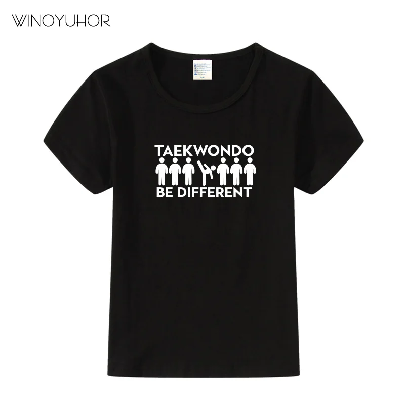 Taekwondo Be different Funny Print Cute T-Shirts Kids Summer Top Children Girls Boys Short Sleeve Clothes Casual Baby T Shirt
Taekwondo Be different Funny Print Cute T-Shirts Kids Summer Top Children Girls Boys Short Sleeve Clothes Casual Baby T Shirt