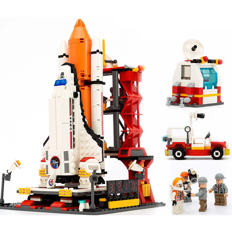 8814 8815 City Spaceport Space Shuttle Building Block Sets Space Center Airplane Model DIY Bricks Educational Toys For Children
8814 8815 City Spaceport Space Shuttle Building Block Sets Space Center Airplane Model DIY Bricks Educational Toys For Children