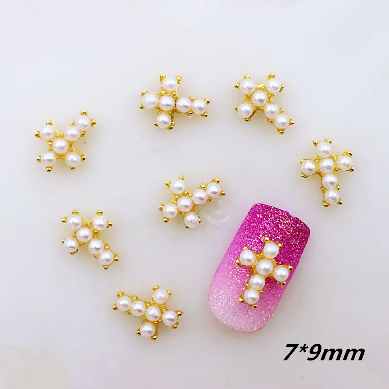 20pcs/pack 3D Nail Art Decoration DIY Metal Nail Accessories Charm Nail Styling tool for Manicure 7*9mm Cross with Pearls
20pcs/pack 3D Nail Art Decoration DIY Metal Nail Accessories Charm Nail Styling tool for Manicure 7*9mm Cross with Pearls