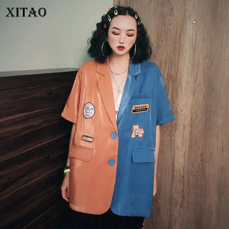 XITAO Hit Color Blazer Women Korea Fashion V Neck Pocket Single Breasted Plus Size Elegant Wild Joker 2019 Summer WLD1542
XITAO Hit Color Blazer Women Korea Fashion V Neck Pocket Single Breasted Plus Size Elegant Wild Joker 2019 Summer WLD1542
