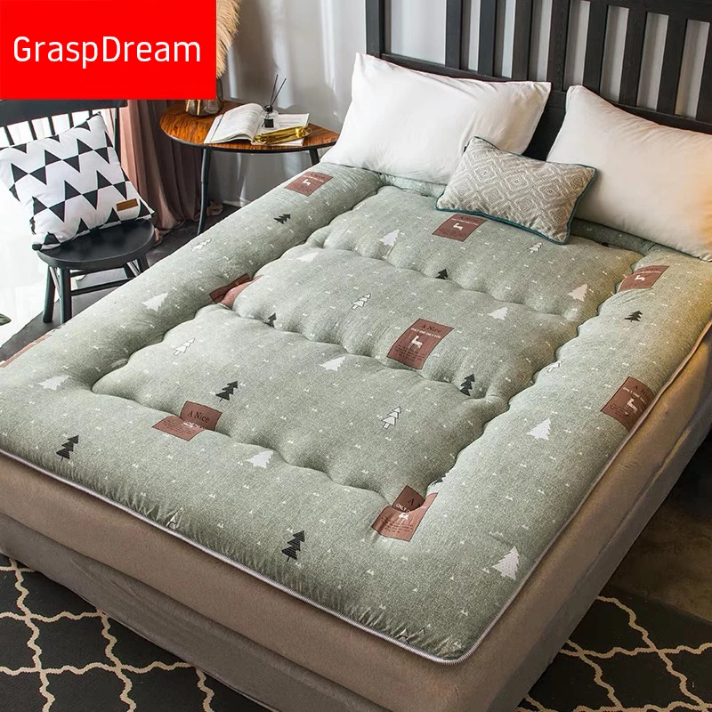 Comfortable padded mattress washed cotton tatami mattress single double 1.8m 1.5m student dormitory mat
Comfortable padded mattress washed cotton tatami mattress single double 1.8m 1.5m student dormitory mat