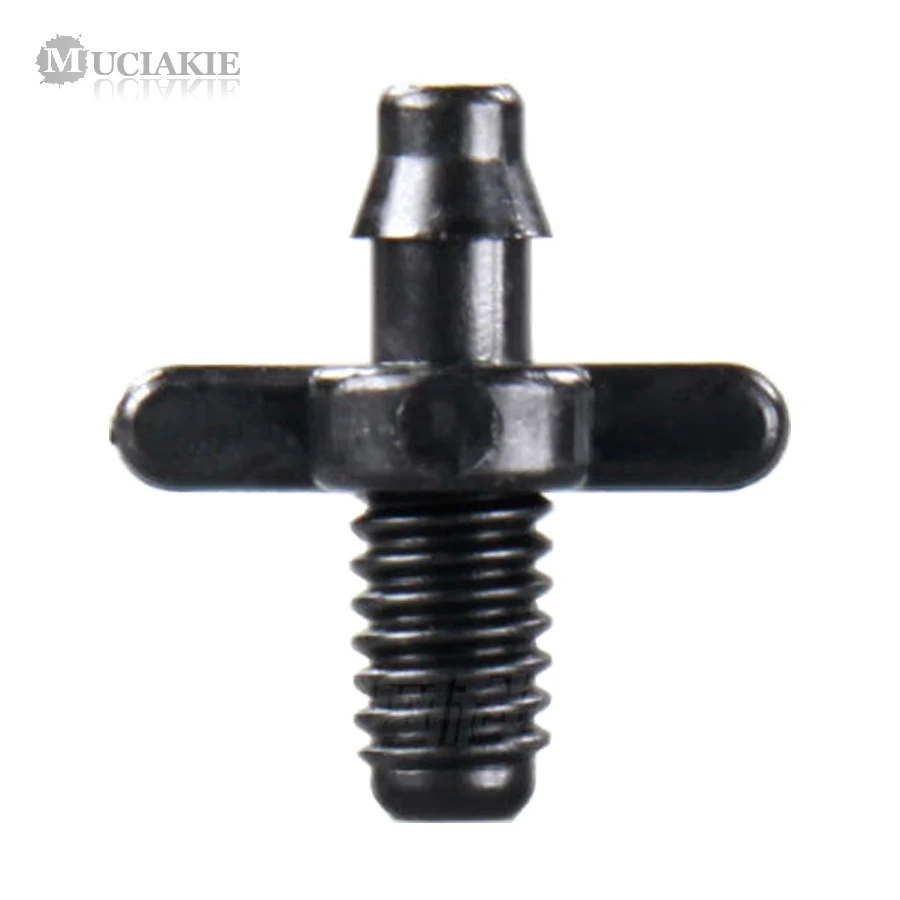 MUCIAKIE 50PCS 6mm Threaded Connector Anther End for 4/7 mm Hose Dripper 1/4'' Irrigation Adapter Barbed Joint Barb Fitting
MUCIAKIE 50PCS 6mm Threaded Connector Anther End for 4/7 mm Hose Dripper 1/4'' Irrigation Adapter Barbed Joint Barb Fitting