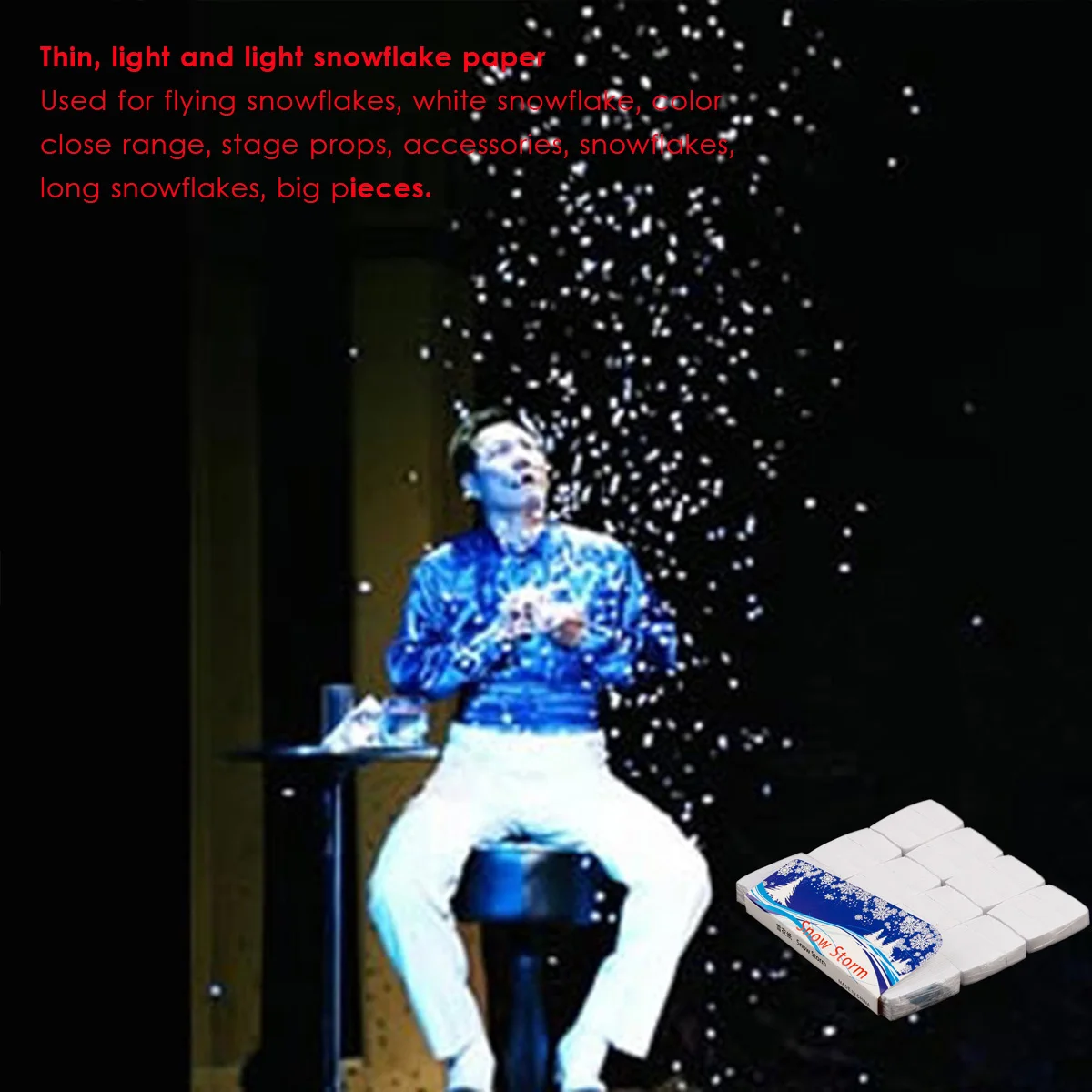 Small Snowflake Finger Magic Tricks White Snow Storm Paper Snowstorm Magician Stage Supplies Props Toy Illusion Christmas Gifts
Small Snowflake Finger Magic Tricks White Snow Storm Paper Snowstorm Magician Stage Supplies Props Toy Illusion Christmas Gifts