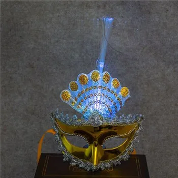 Women Girls Sexy LED Flashing Feather Mask Glowing Light Venetian Masks Party Decor Halloween Purim Festival Cosplay Costume
Women Girls Sexy LED Flashing Feather Mask Glowing Light Venetian Masks Party Decor Halloween Purim Festival Cosplay Costume