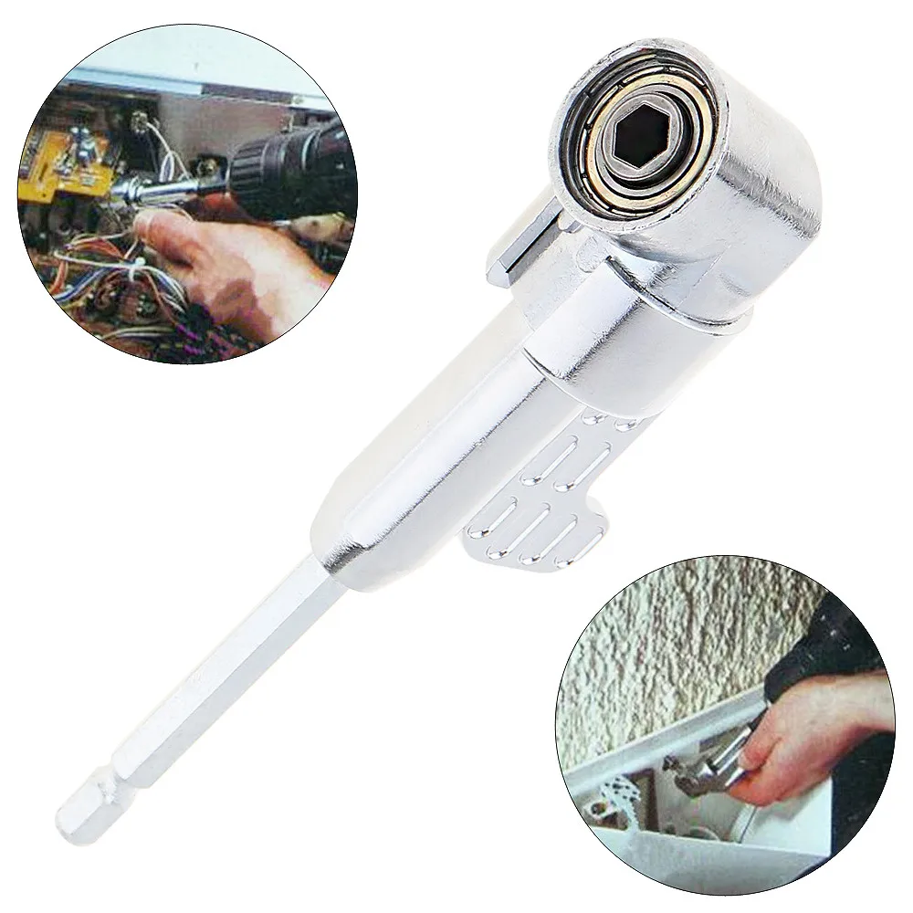 Zinc Alloy 105 Degree Turn Screwdriver Extension Hex Drill Bit Bending Socket Holder Adaptor Tools with 1/4 Inch Hex Handle
Zinc Alloy 105 Degree Turn Screwdriver Extension Hex Drill Bit Bending Socket Holder Adaptor Tools with 1/4 Inch Hex Handle