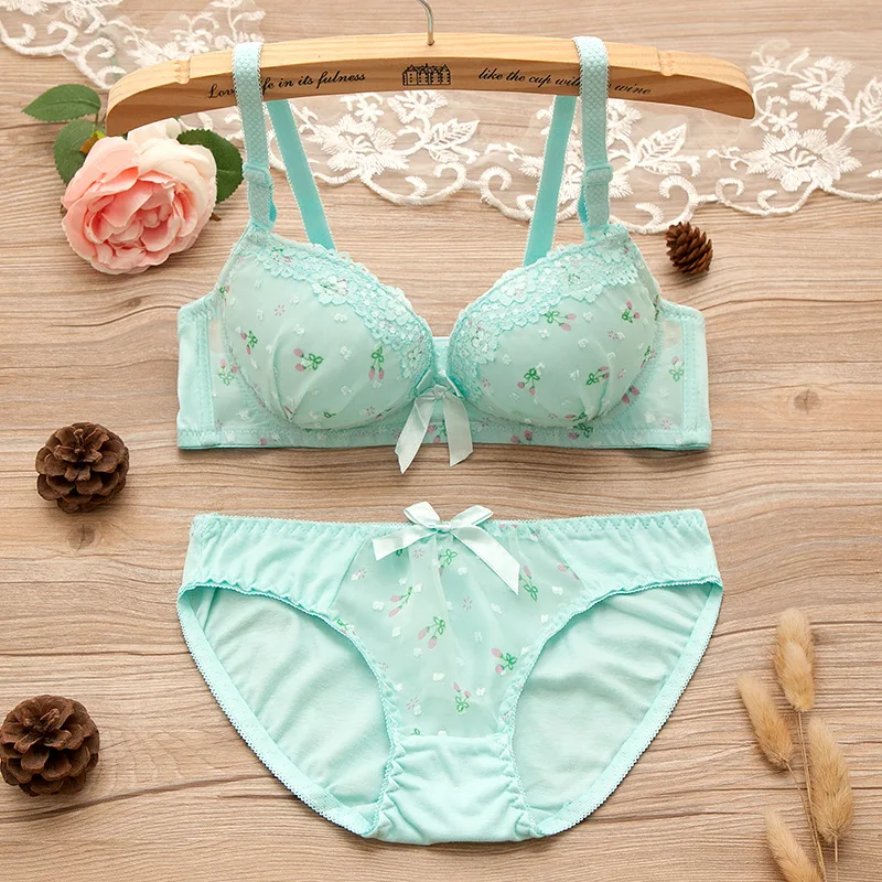 Women Girls Summer Sweet Lace Embroidery Bowknot Sexy Push Up Underwear And Panty Bra Set
Women Girls Summer Sweet Lace Embroidery Bowknot Sexy Push Up Underwear And Panty Bra Set