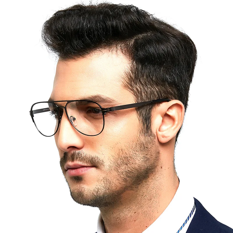 New Men's Eyeglasses Frame Is Light Alloy Prescription Glasses Myopia Anti Blue Light Computer Glasses Fashion Designer
New Men's Eyeglasses Frame Is Light Alloy Prescription Glasses Myopia Anti Blue Light Computer Glasses Fashion Designer
