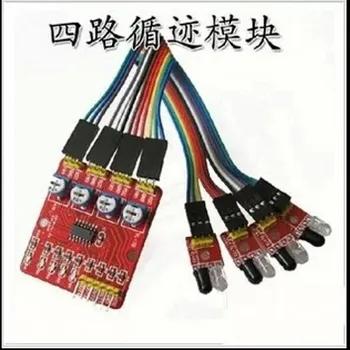 

Four-way infrared tracing / 4 channel tracking module / transmission line modules / obstacle avoidance / car / robot sensors