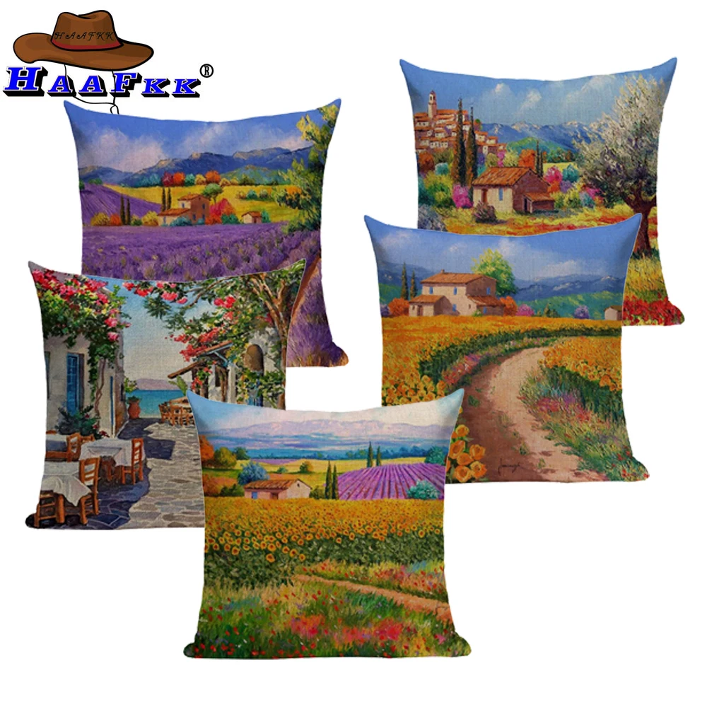 Scenic Retro Vintage Oil Painting Garden Lavender Flower Home Decorative Cotton Linen Pillow Case Cushion Cover for Sofa Seat
Scenic Retro Vintage Oil Painting Garden Lavender Flower Home Decorative Cotton Linen Pillow Case Cushion Cover for Sofa Seat