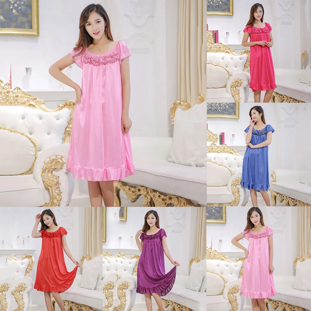 Women lace sexy nightdress girls plus size Large size Sleepwear nightgown night dress skirt W613
Women lace sexy nightdress girls plus size Large size Sleepwear nightgown night dress skirt W613