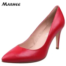 MARHEE Woman Genuine Leather Shoes Pointed Toe Dress Pumps Heels Women's Wedding Pumps Autumn Spring Shoes High Heels
MARHEE Woman Genuine Leather Shoes Pointed Toe Dress Pumps Heels Women's Wedding Pumps Autumn Spring Shoes High Heels