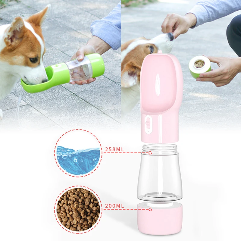 2 in 1 Pet Water Bottle Food Bowl Portable Travel Cups Outdoor Feeder Water Drinking Bowl
2 in 1 Pet Water Bottle Food Bowl Portable Travel Cups Outdoor Feeder Water Drinking Bowl