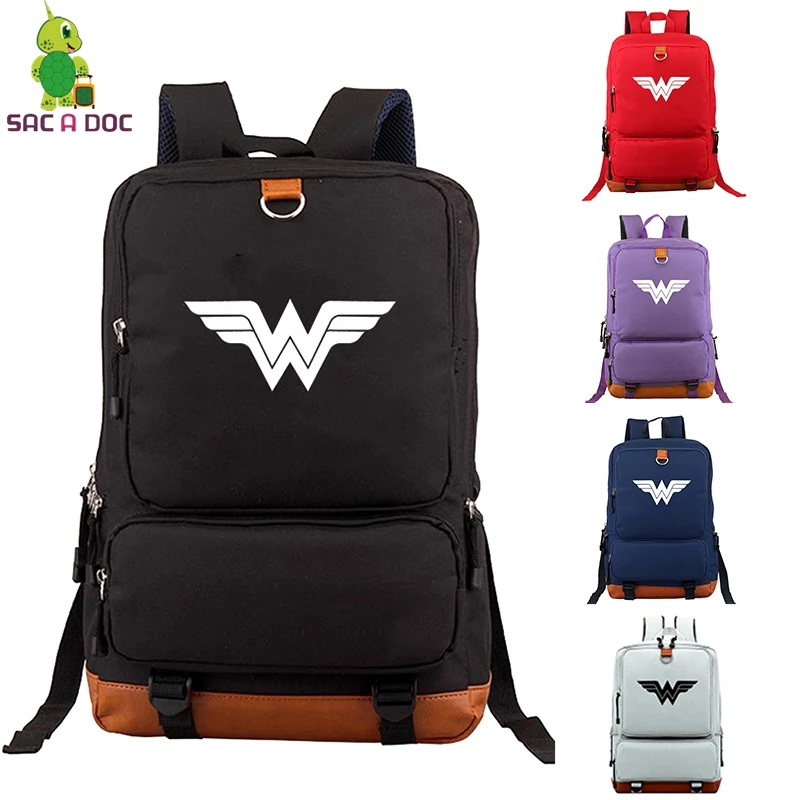 New Large Men Backpacks Designer Wonder Woman Character School Backpack for Girls Boys Laptop Travel Daypack Canvas School Bags
New Large Men Backpacks Designer Wonder Woman Character School Backpack for Girls Boys Laptop Travel Daypack Canvas School Bags