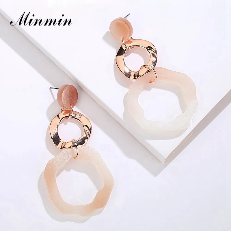 Minmin Pink ZA Acrylic Long Dangle Earrings for Women 2019 Spring New Statement Big Drop Korean Earrings Fashion Jewelry MEH1328
Minmin Pink ZA Acrylic Long Dangle Earrings for Women 2019 Spring New Statement Big Drop Korean Earrings Fashion Jewelry MEH1328