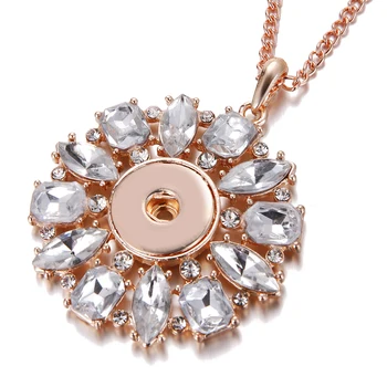 Ibryant Jewelry rose golden Trendy Ethnic Style big flower Pendant Snap Button Necklace Women Fit DIY 18MM 20mm Snap Necklaces
Ibryant Jewelry rose golden Trendy Ethnic Style big flower Pendant Snap Button Necklace Women Fit DIY 18MM 20mm Snap Necklaces