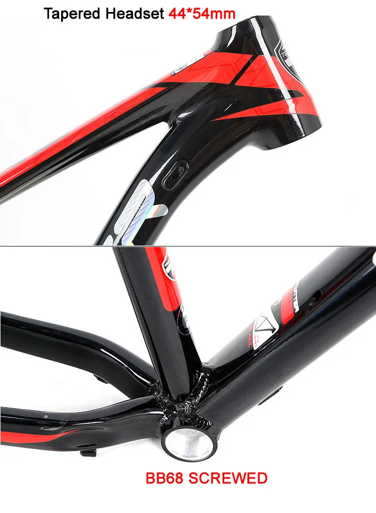 Cheap Twitter Blake AL7005 MTB Frame 27.5 29er XC Lever For Mountain Bicycle Smooth Welds Reflective Decals Internal Cable New Coming 8