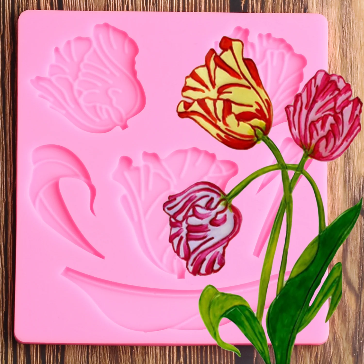 Tulip Silicone Mold DIY Wedding Cake Decorating Tools 3D Fondant Chocolate Gumpaste Molds Cake Decoration Sugar Craft
Tulip Silicone Mold DIY Wedding Cake Decorating Tools 3D Fondant Chocolate Gumpaste Molds Cake Decoration Sugar Craft