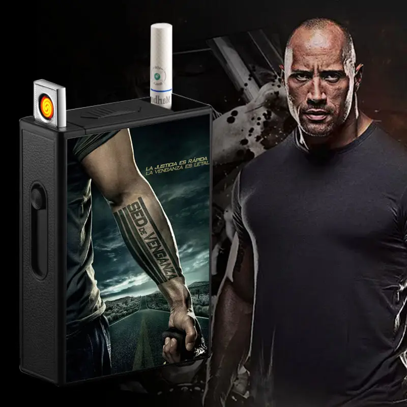 Cigarette Holder Box Case Lighters USB Windproof Flameless Electric Cigar Electronic Charging Cigarette lighter Men Gadgets
Cigarette Holder Box Case Lighters USB Windproof Flameless Electric Cigar Electronic Charging Cigarette lighter Men Gadgets
