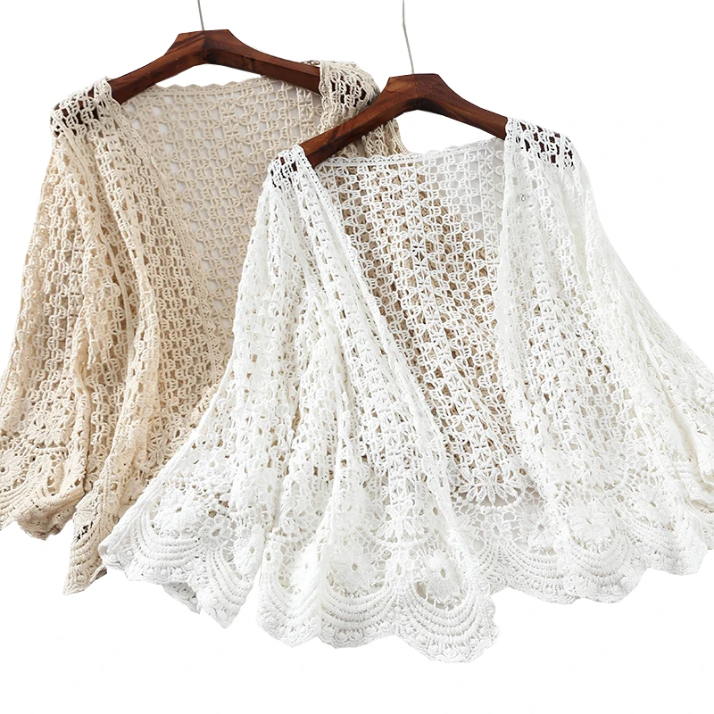 Kimono Cardigan Women Crochet Blouse Summer Cardigan Long Sleeve Embroidery White Shirt Hollow Out Clothes Beach Wear Coat Tunic
Kimono Cardigan Women Crochet Blouse Summer Cardigan Long Sleeve Embroidery White Shirt Hollow Out Clothes Beach Wear Coat Tunic