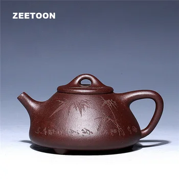 260cc Authentic Yixing Teapot All Handmade Masterpiece Purple Clay Kung Fu Tea Set Chinese Healthcare Ceramic Shi Piao Pot New
260cc Authentic Yixing Teapot All Handmade Masterpiece Purple Clay Kung Fu Tea Set Chinese Healthcare Ceramic Shi Piao Pot New