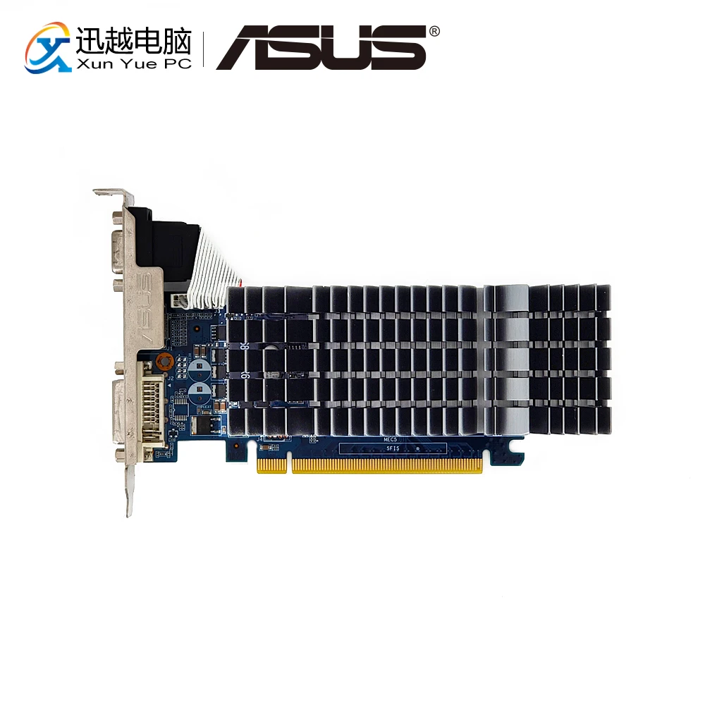

ASUS GT 520 1GB GDDR3 Original Graphics Cards ENGT520 SILENT/DI/1GD3(LP) Video Card VGA DVI HDMI For Nvidia Geforce GT520