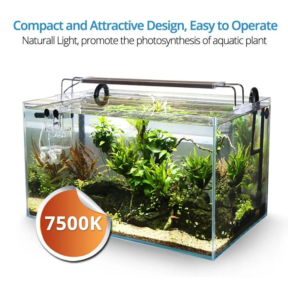 NCFAQUA 7500K Ultra-thin Aluminum Alloy Aquarium Led Lighting for Aquatic Water Plants SMD Grow Led Light for 25-75CM Fish Tank
NCFAQUA 7500K Ultra-thin Aluminum Alloy Aquarium Led Lighting for Aquatic Water Plants SMD Grow Led Light for 25-75CM Fish Tank