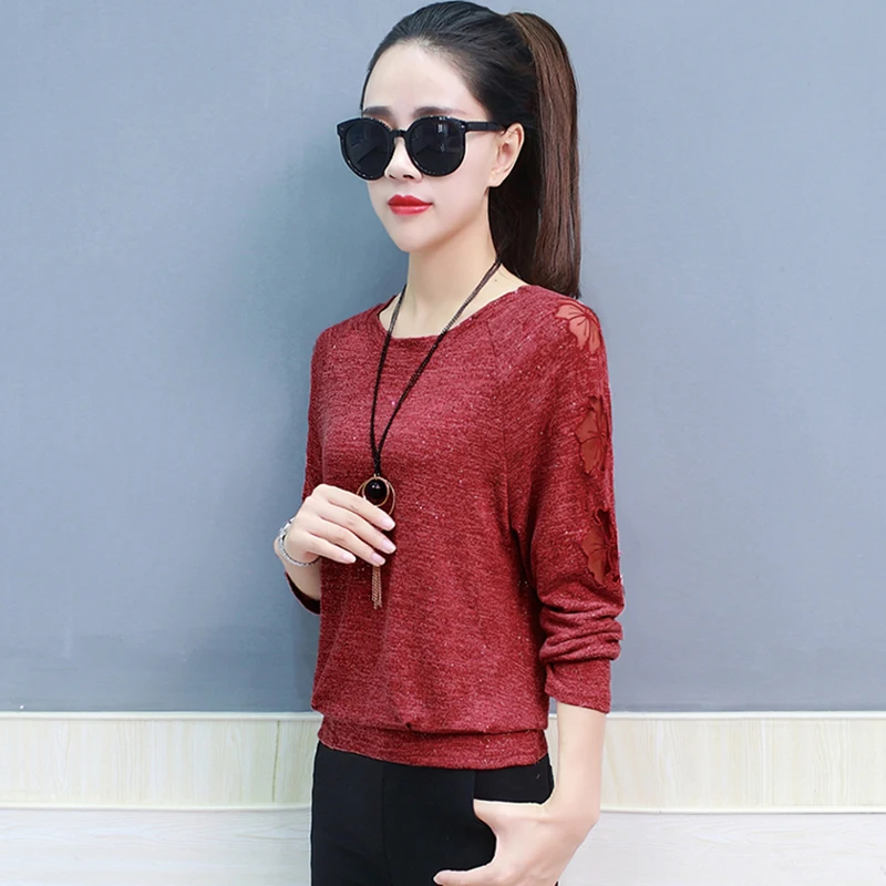 Poleras De Mujer Moda 2018 Autumn Vogue Korean Style Hollow Out Embroidered Flowers Tee Shirt Women Long Sleeve Casual T-Shirt
Poleras De Mujer Moda 2018 Autumn Vogue Korean Style Hollow Out Embroidered Flowers Tee Shirt Women Long Sleeve Casual T-Shirt