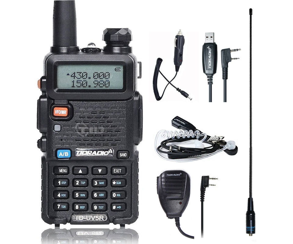 Walkie Talkie TD-UV5R Radio Station 128CH 5W VHF UHF Two Way Radio HF Transceiver Radio Scanner Walkie Talkies For Hunting
Walkie Talkie TD-UV5R Radio Station 128CH 5W VHF UHF Two Way Radio HF Transceiver Radio Scanner Walkie Talkies For Hunting