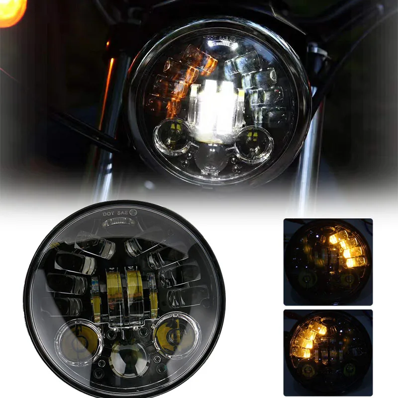 70W 5.75 Inch Projector 883 Headlight White DRL Yellow Turn signal lights For Yamaha V-Star XVS 250 650 950 FXDX
70W 5.75 Inch Projector 883 Headlight White DRL Yellow Turn signal lights For Yamaha V-Star XVS 250 650 950 FXDX