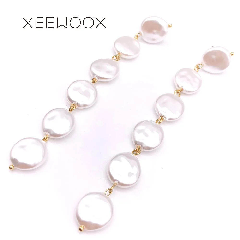 2019 New Bohemia Boho Long White Pearl Drop Earring Big Large Woman Statement Drop Earring XEEWOOX Design Party Focus Gift
2019 New Bohemia Boho Long White Pearl Drop Earring Big Large Woman Statement Drop Earring XEEWOOX Design Party Focus Gift