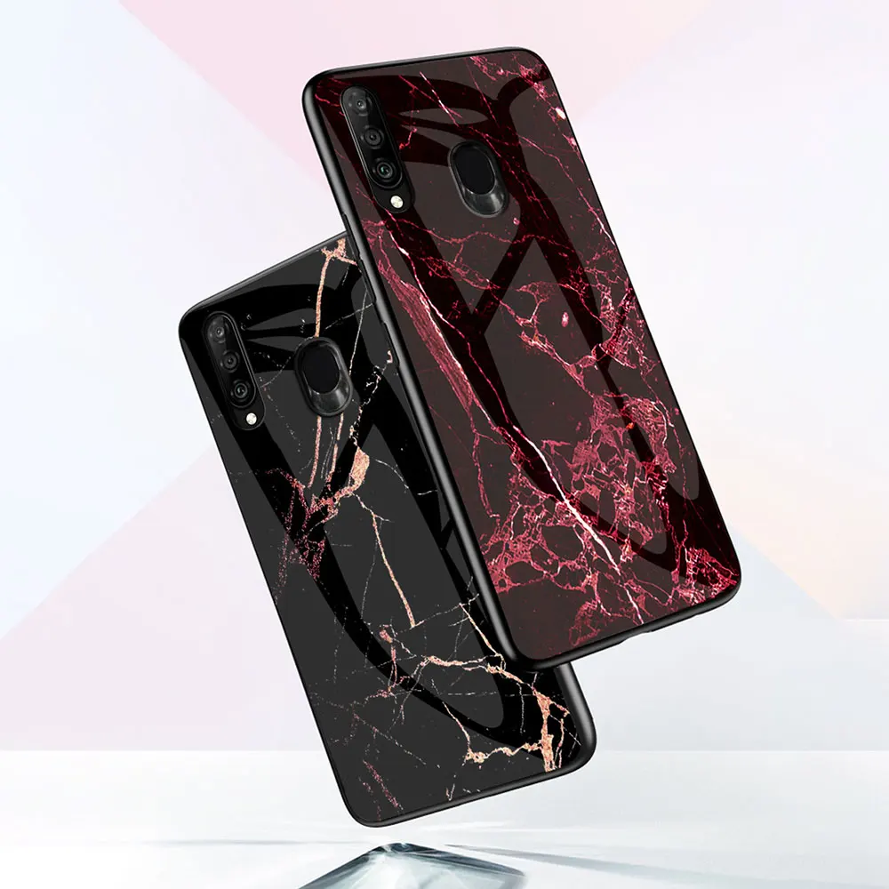 KISSCASE Marbled Glass Phone Case For Redmi Note 7 4 5 6Pro Covers Luxury Xiaomi Mi 9Se 9 8 Lite Capinhas |