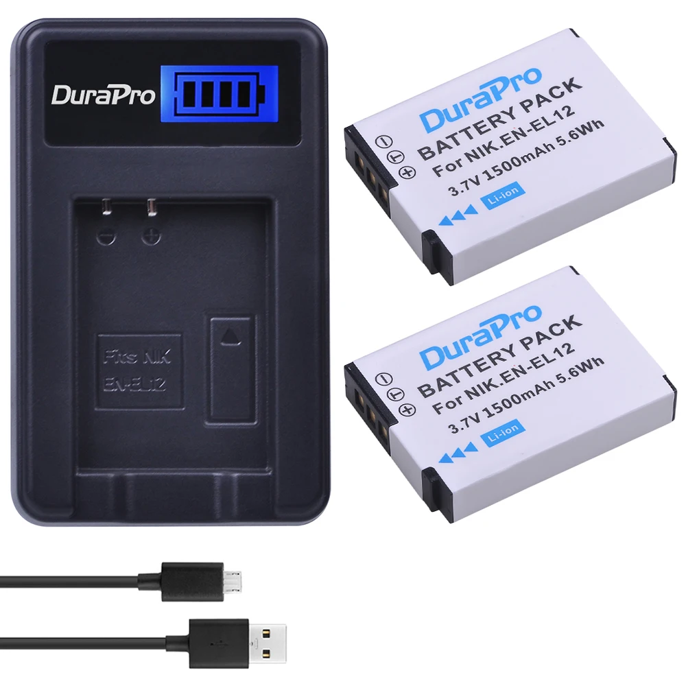 2Pcs EN-EL12 EN EL12 ENEL12 Camera Battery + USB LCD Charger for NIKON Coolpix AW100 AW120 S9900 S9500 S9200 S8200 S6300 P330
2Pcs EN-EL12 EN EL12 ENEL12 Camera Battery + USB LCD Charger for NIKON Coolpix AW100 AW120 S9900 S9500 S9200 S8200 S6300 P330