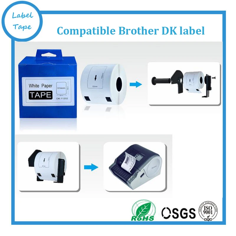 3xRolls Compatible DK-22205 Label 62mm*30.48M DK22205 Continuous Compatible Brother Printer QL-570 QL-700
3xRolls Compatible DK-22205 Label 62mm*30.48M DK22205 Continuous Compatible Brother Printer QL-570 QL-700