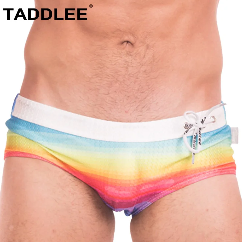 

Taddlee Brand Swimwear Men Swimsuits Sexy Swim Boxer Briefs Bikini Gay Penis Pouch WJ Pad Inside Surfing Board Shorts Trunks New
