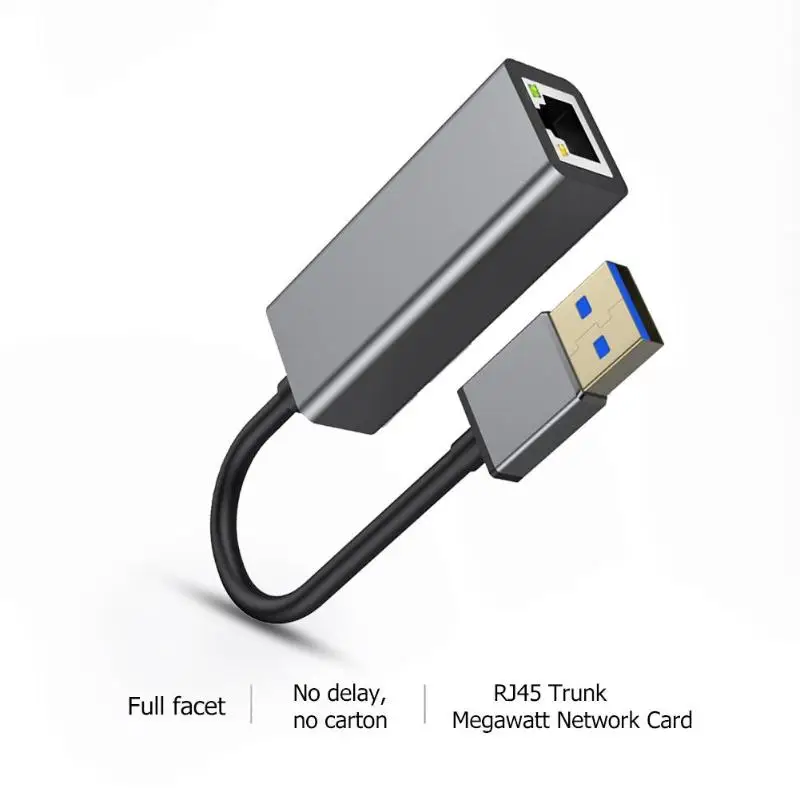 Aluminum Alloy Network Adapter Lan Card Network Switch Converter USB 3.0 To Gigabit Ethernet RJ45 LAN Adapter
Aluminum Alloy Network Adapter Lan Card Network Switch Converter USB 3.0 To Gigabit Ethernet RJ45 LAN Adapter