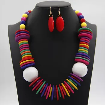 New 6 Colors African Acrylic Beads Jewelry Sets Indian Earring Necklace Women Party Wedding Jewelry Sets
New 6 Colors African Acrylic Beads Jewelry Sets Indian Earring Necklace Women Party Wedding Jewelry Sets
